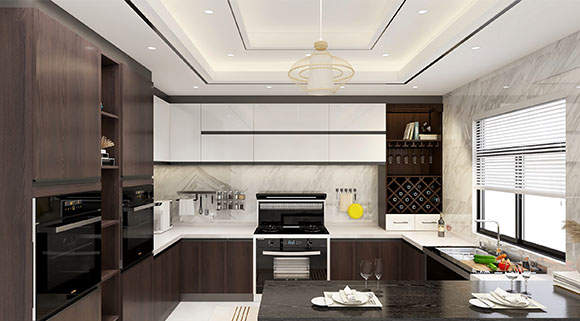 開(kāi)放式廚房必備十大品牌科恩蒸烤消一體變頻大吸力集成灶，給力！